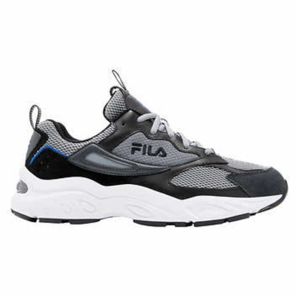 FILA Men's Envizion Shoes - Grey/Black/Blue - Picture 2 of 5
